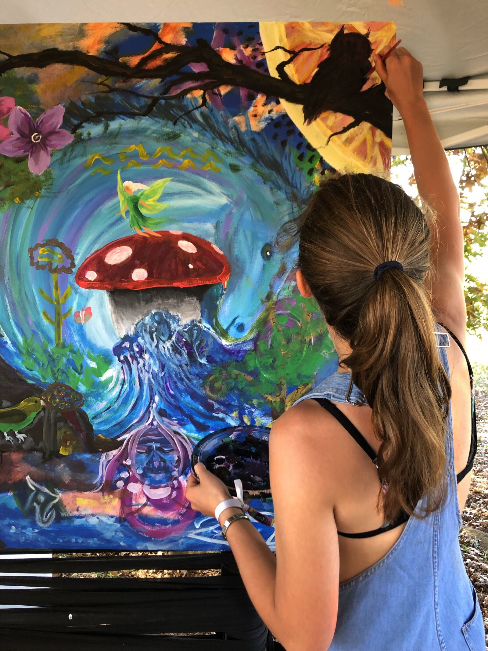 iPhone X back dual camera 4mm f/1.8 sample photo. Art, paint, community photography