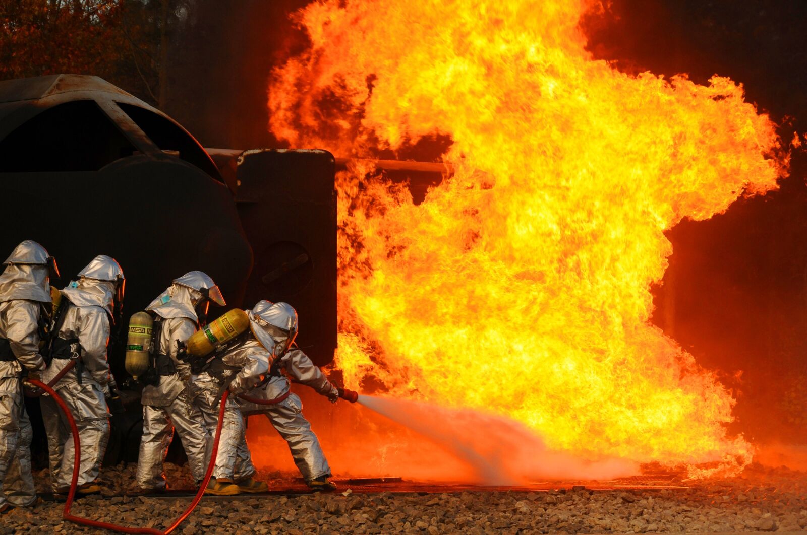 Nikon D300S sample photo. Firefighters, training, live photography