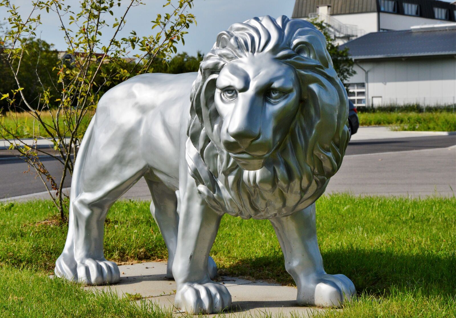 Nikon D3200 sample photo. Lion, sculpture, figure photography