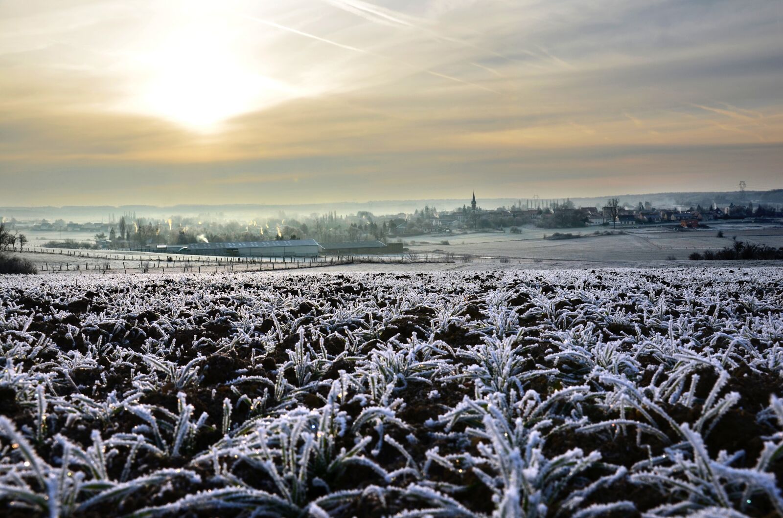 Nikon D5100 sample photo. Winter, village, cold photography
