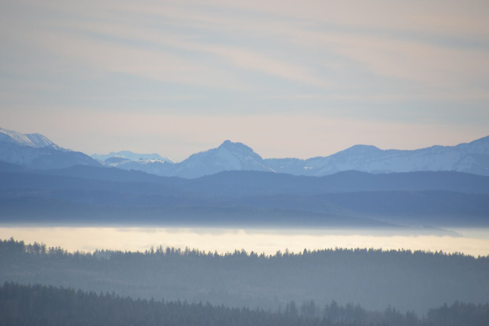 Nikon D3100 sample photo. Forest, mountains, sky photography