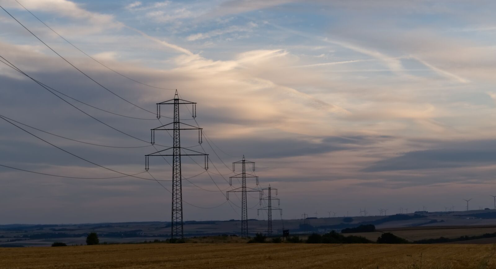 Nikon D5500 sample photo. Power line, strommast, clouds photography
