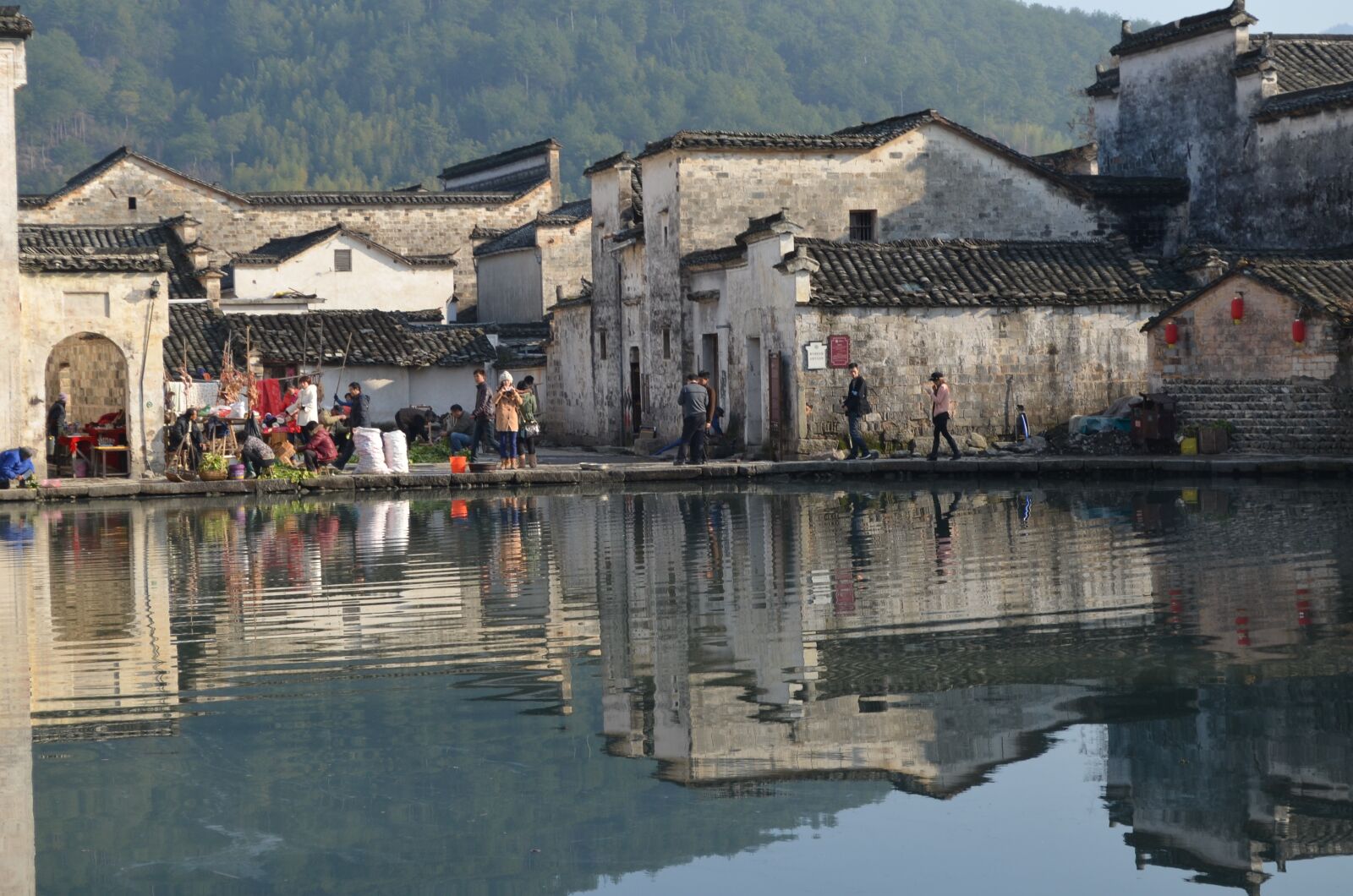 Nikon D5100 sample photo. Anhui, houses, hongcun village photography