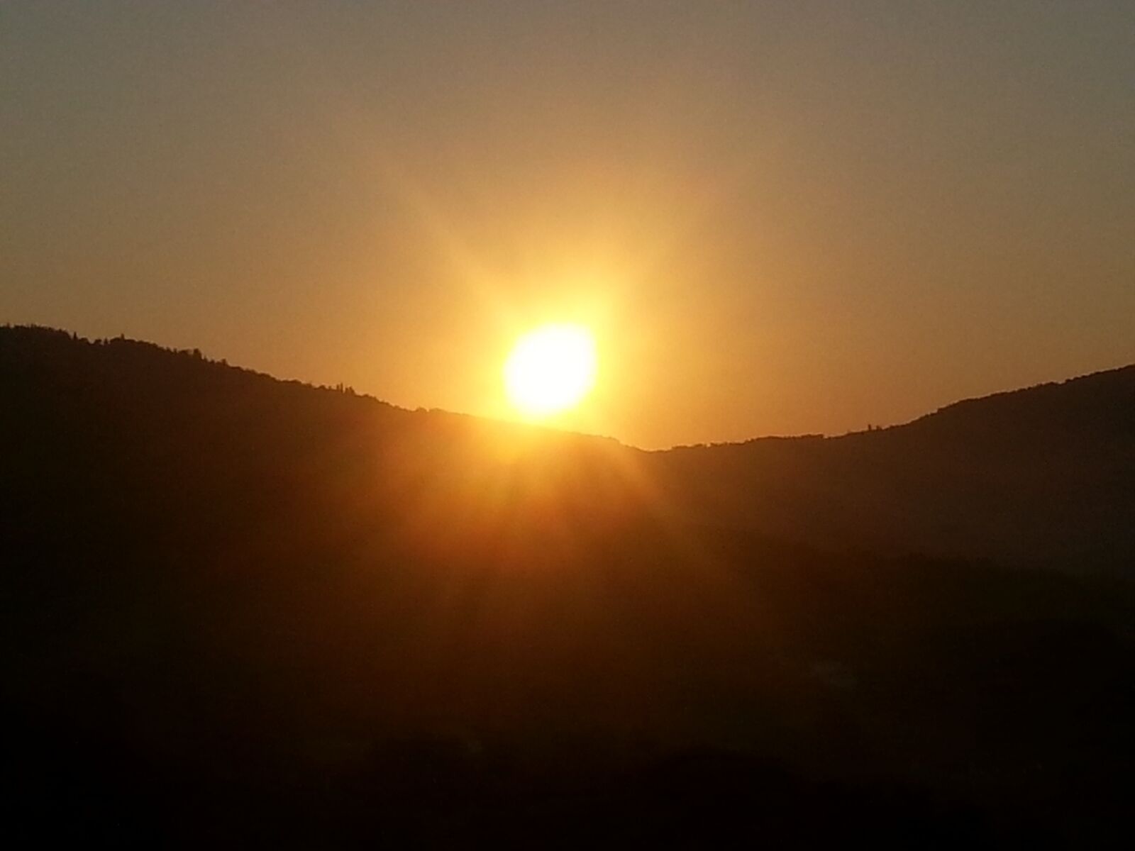 Samsung Galaxy S3 sample photo. Sunset, mountain, afterglow photography