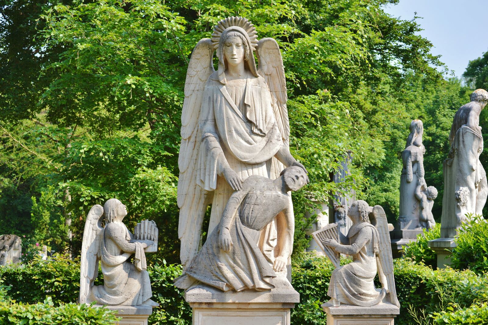 Nikon D3200 sample photo. Angel, stone, sculpture photography