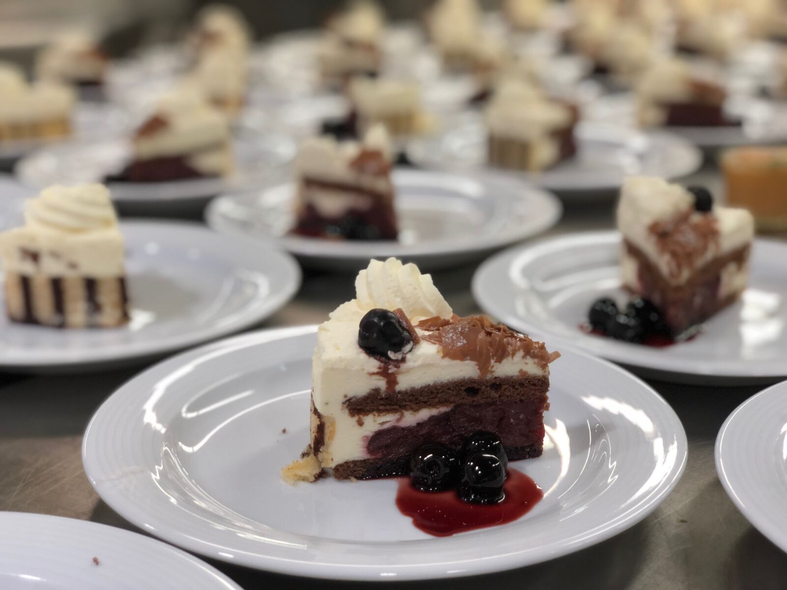 iPhone X back dual camera 6mm f/2.4 sample photo. Cake, desert, calories photography