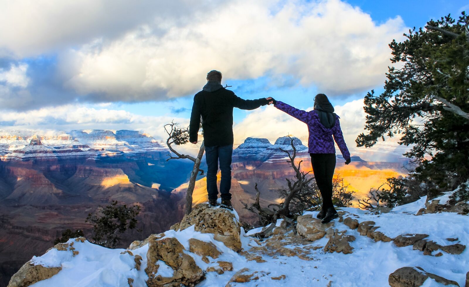 Canon EOS 1100D (EOS Rebel T3 / EOS Kiss X50) sample photo. Grand canyon winter, girl photography