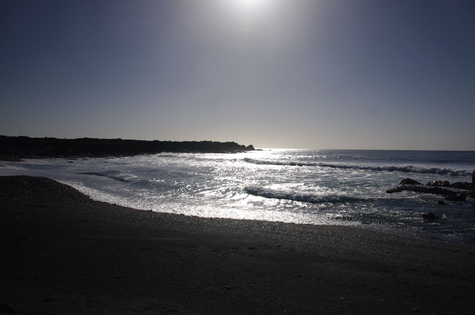 Pentax K-x sample photo. Volcanic, beach, lanzarote photography