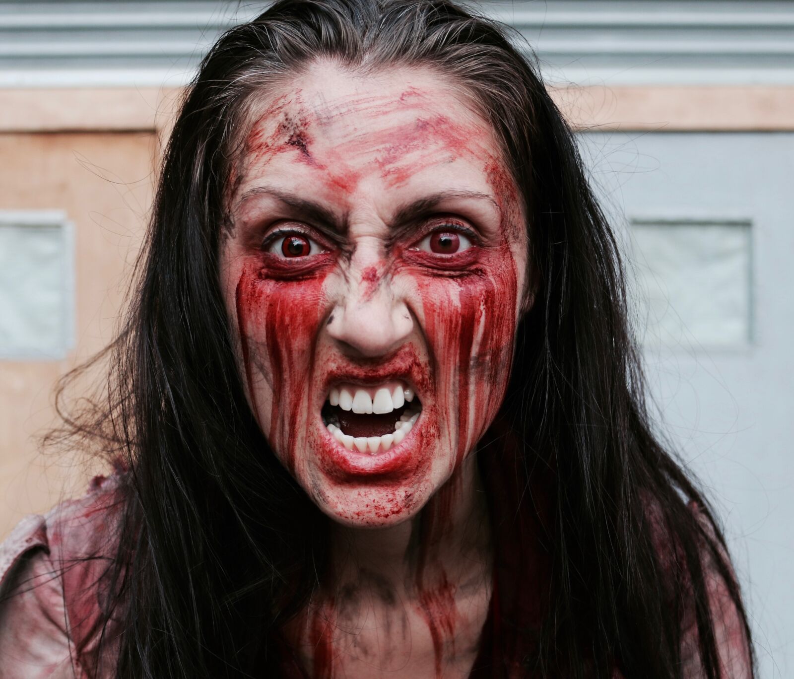 Canon EOS 70D + Canon EF-S 18-55mm F3.5-5.6 IS STM sample photo. Angry, zombie, rage photography