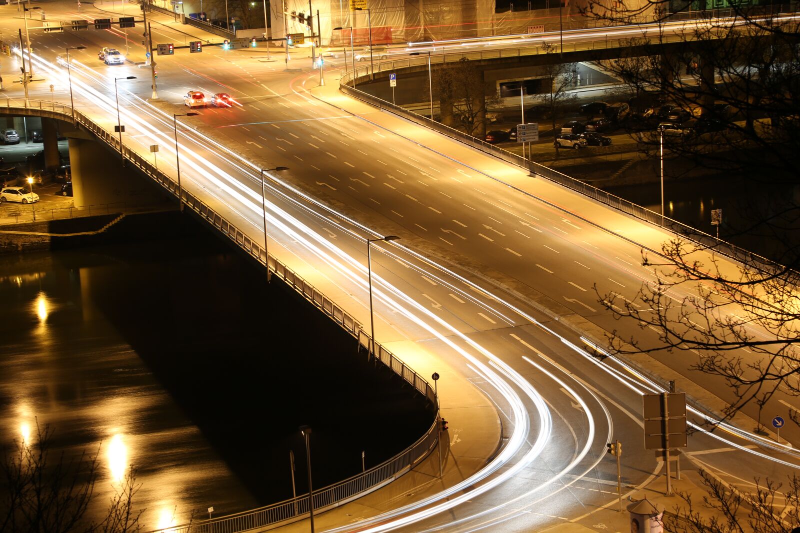 Canon EF 24-105mm F4L IS USM sample photo. Passau, bridge, night photography