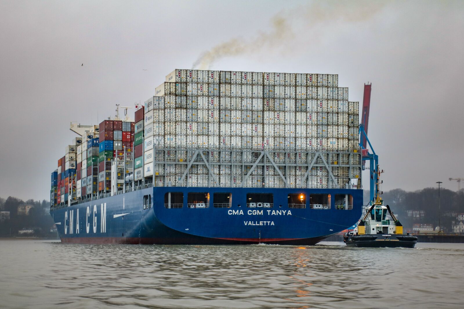 Canon EOS 760D (EOS Rebel T6s / EOS 8000D) sample photo. Container ship, hamburg, port photography