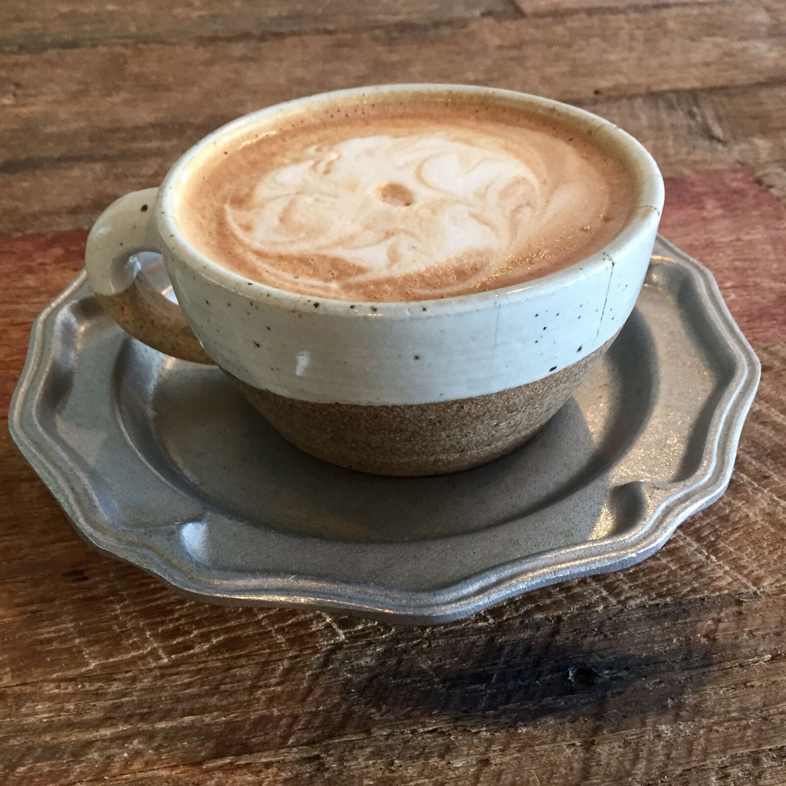 Apple iPhone 6 sample photo. Coffee, desk, wood photography
