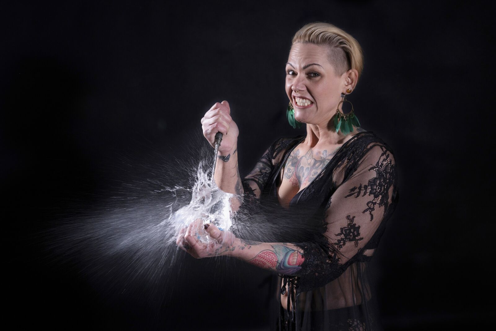 Nikon D850 sample photo. Balloon, water, portrait photography