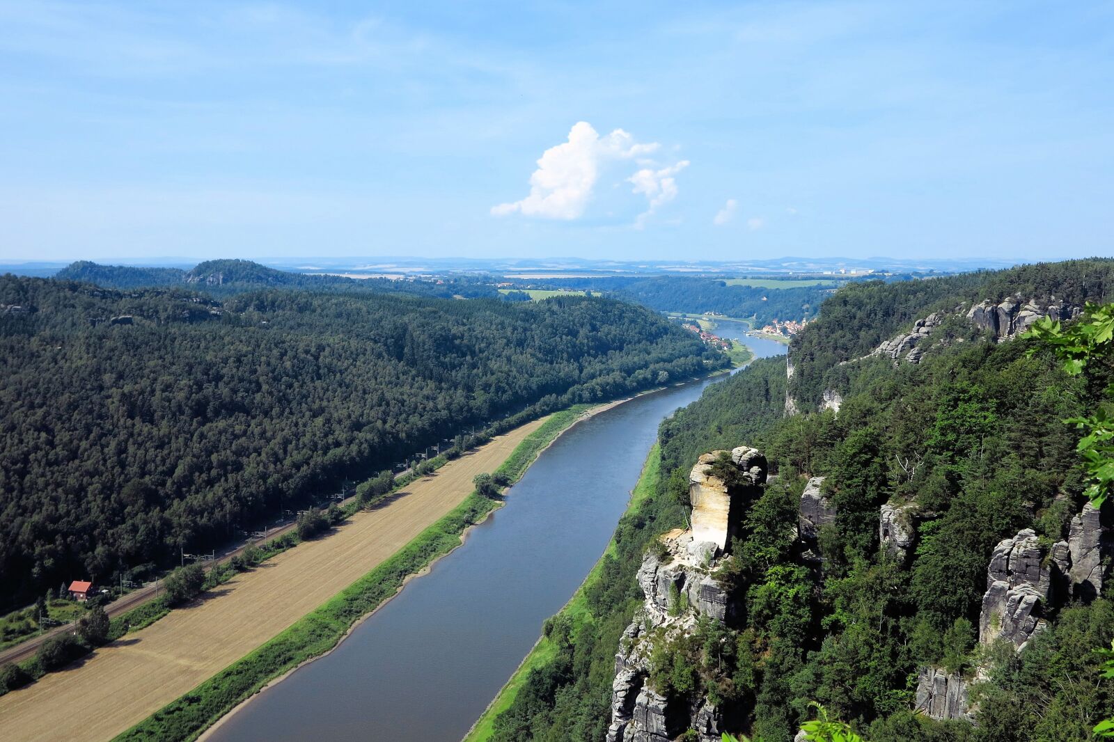 Canon PowerShot G1 X sample photo. Landscape, river, saxony photography