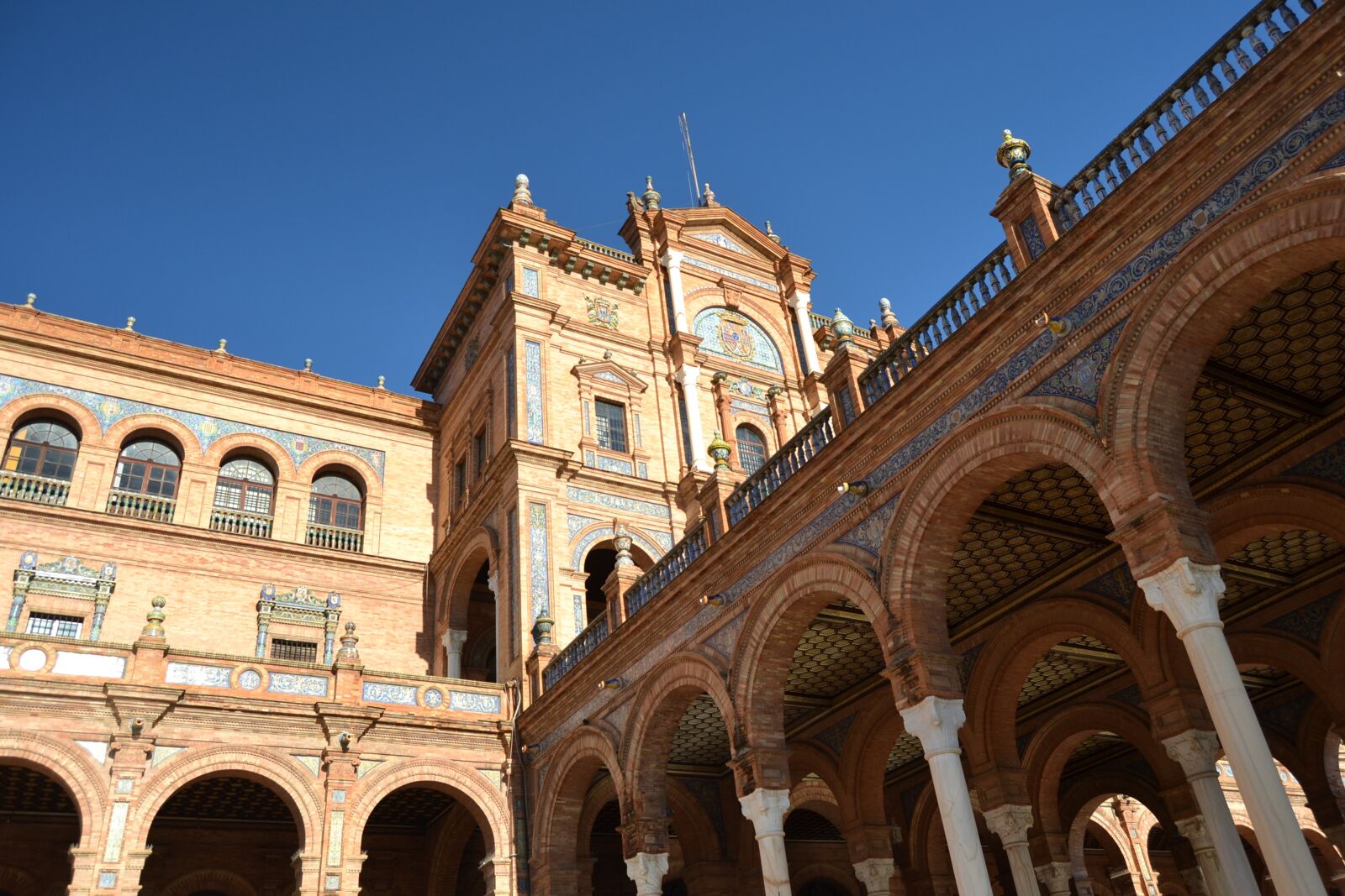 Nikon D3100 sample photo. Seville, spain square, art photography