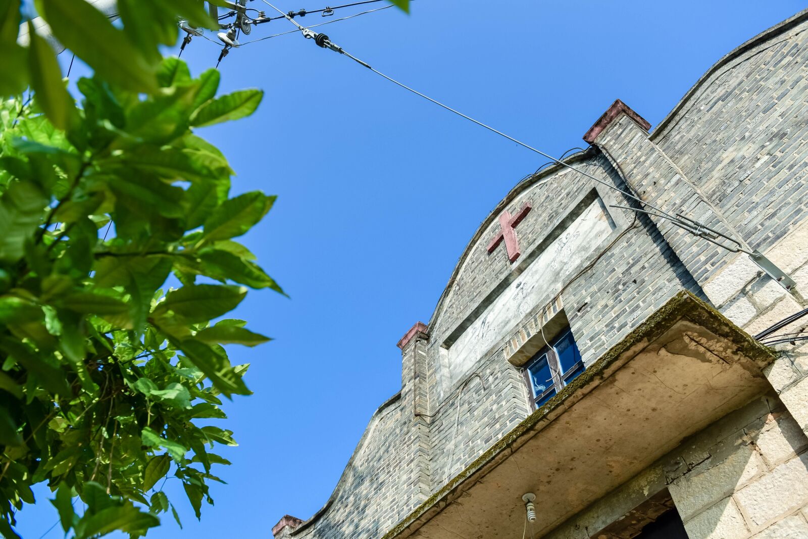 Nikon D810 sample photo. 树叶, 蓝天, 古宅 photography