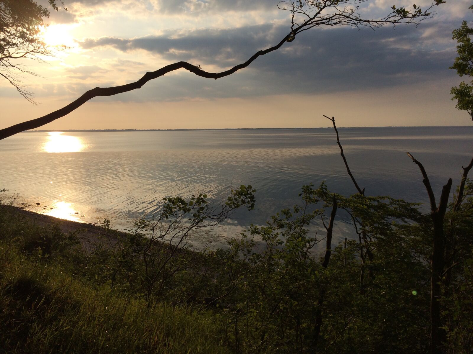 iPhone 5s back camera 4.15mm f/2.2 sample photo. Schwedeneck, baltic sea, sunset photography