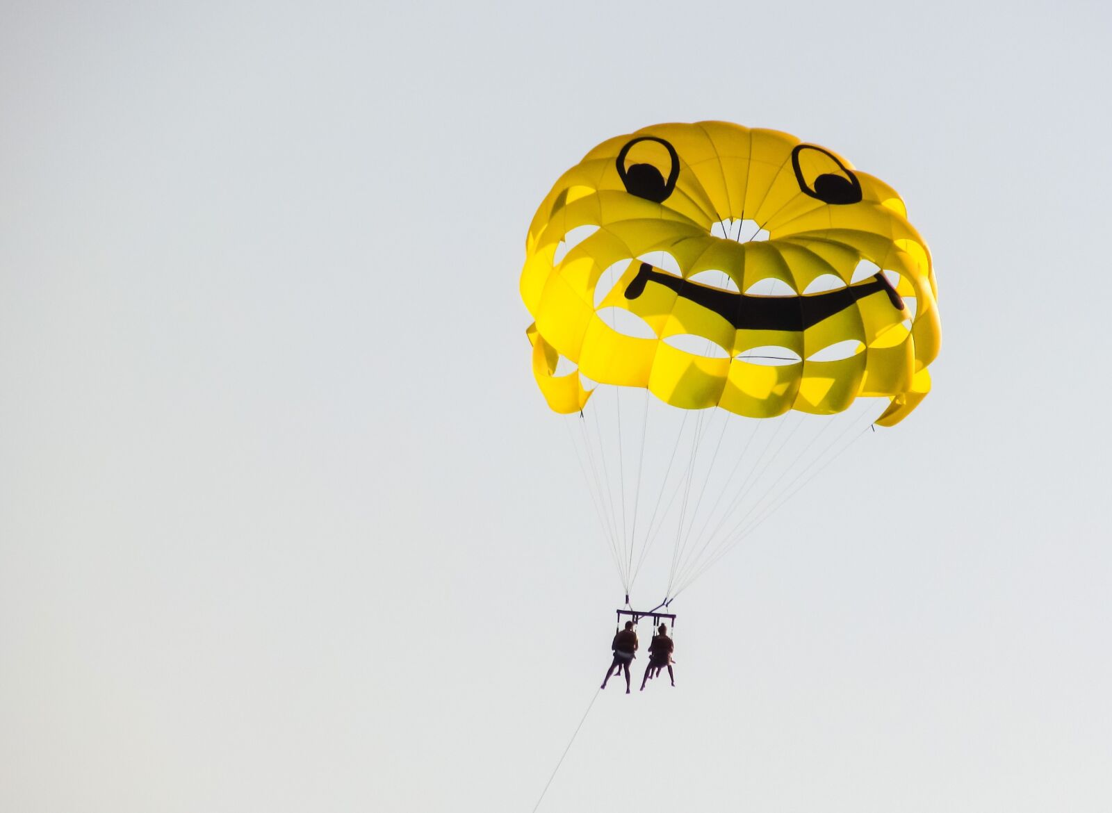 Canon PowerShot SX400 IS sample photo. Parachute, paragliding, yellow photography