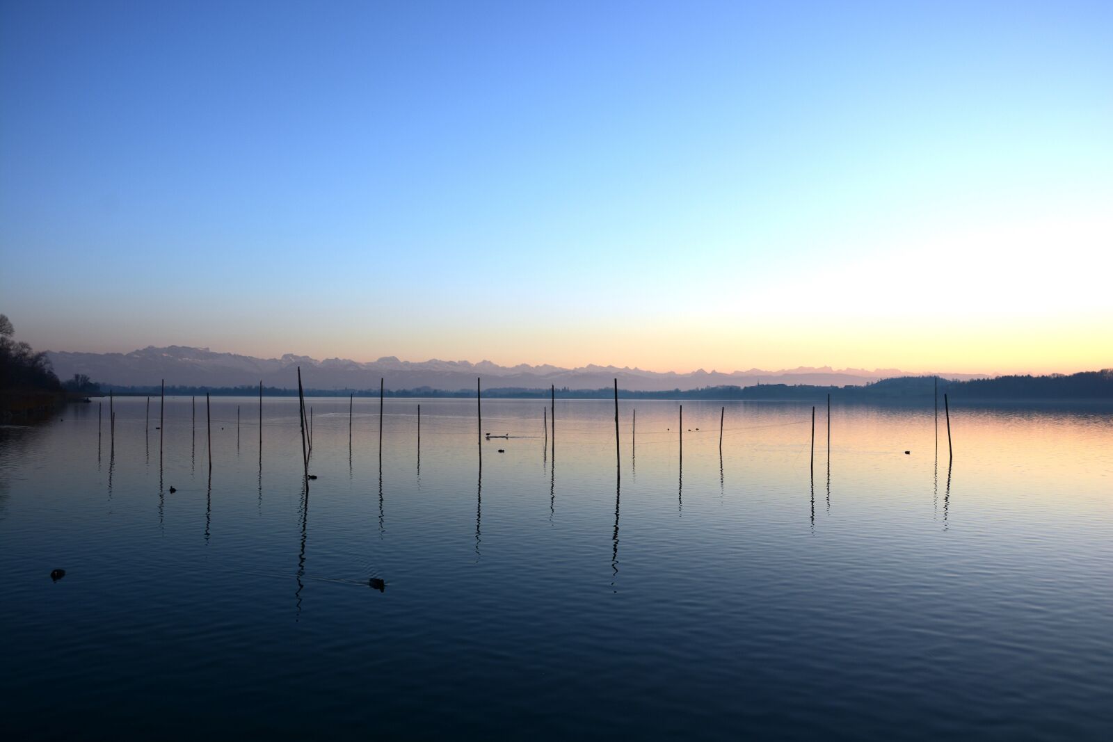 Nikon D7100 sample photo. Sunset, lake, abendstimmung photography