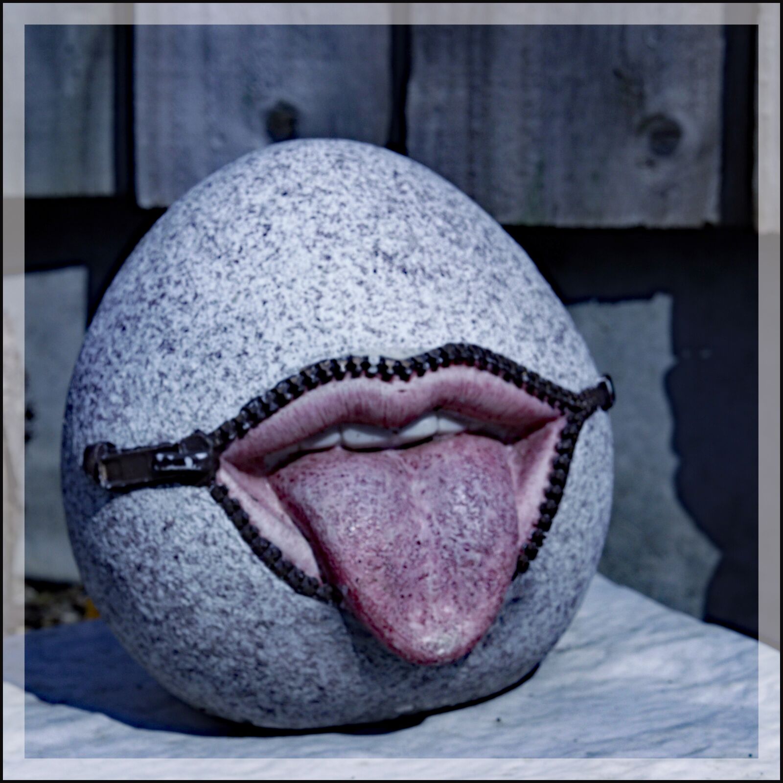 Canon EOS 80D + Canon EF 50mm F1.8 STM sample photo. Stone, funny, mouth photography