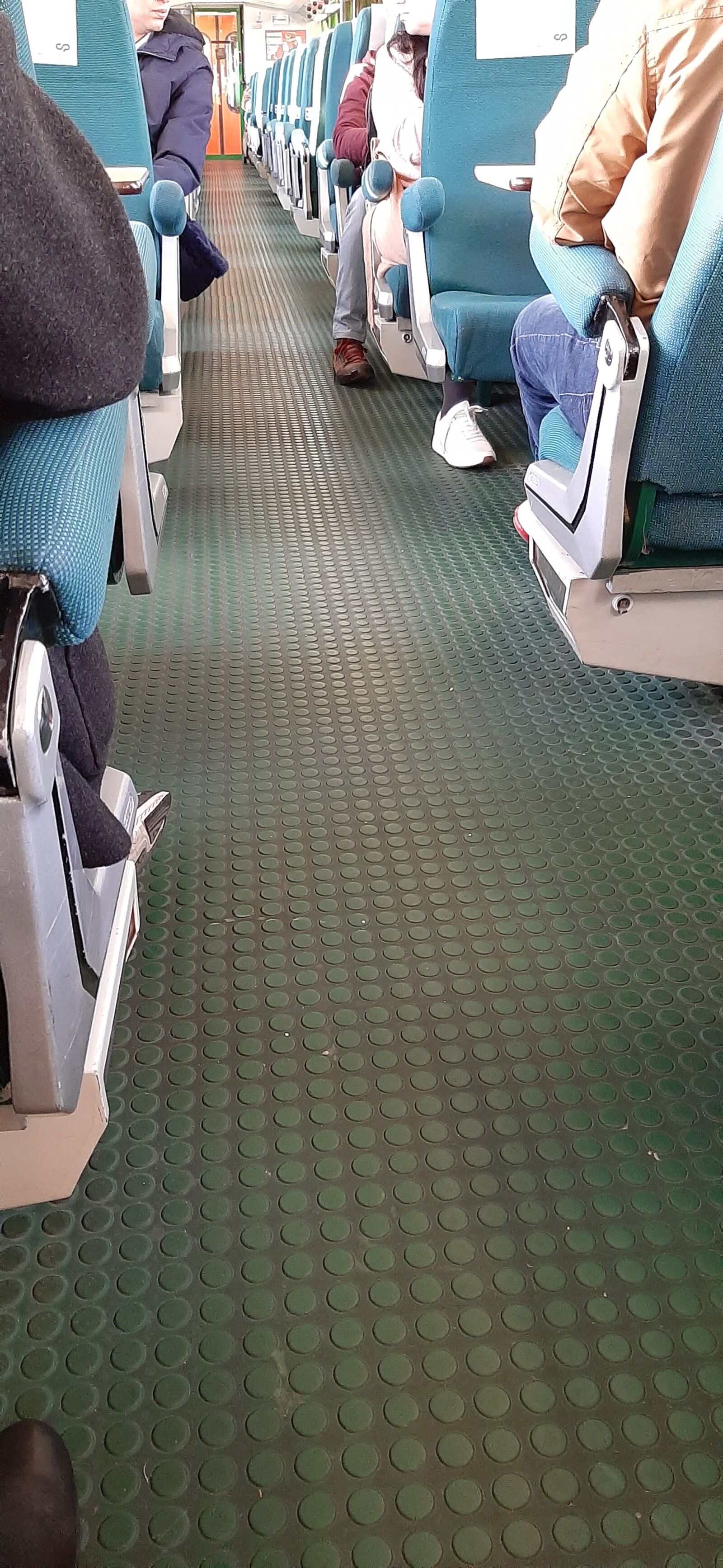 Samsung Galaxy A50 sample photo. Train, seats, trip photography