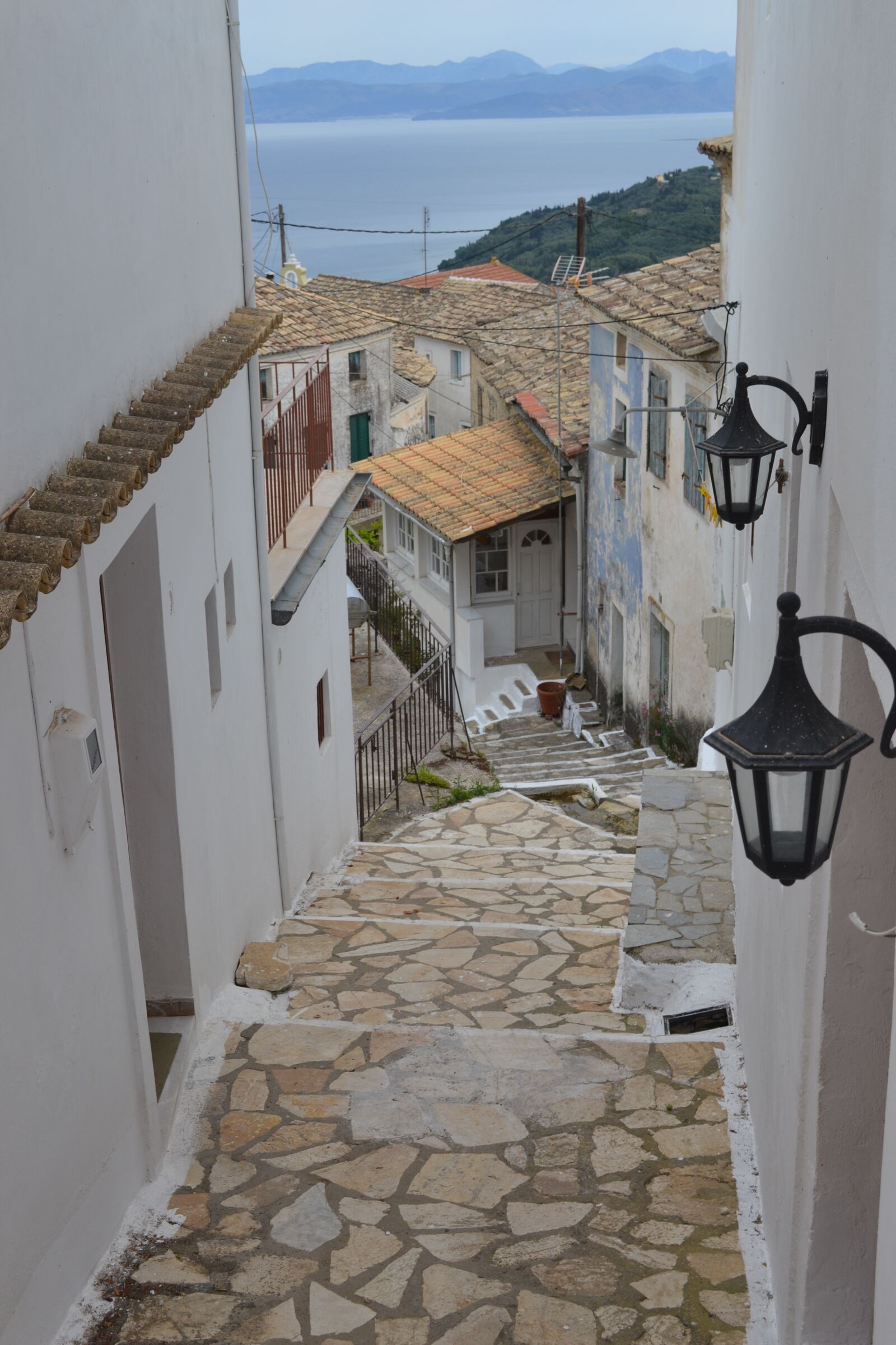 Nikon D3100 sample photo. Corfu, village, mountains photography