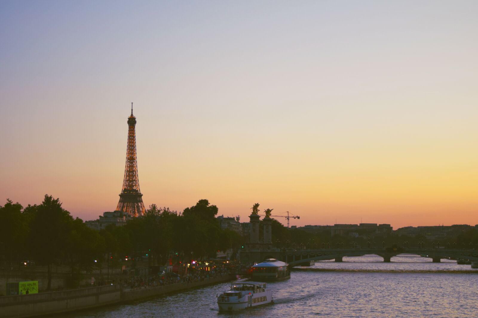 Nikon D5300 sample photo. Sunset, purple, paris photography