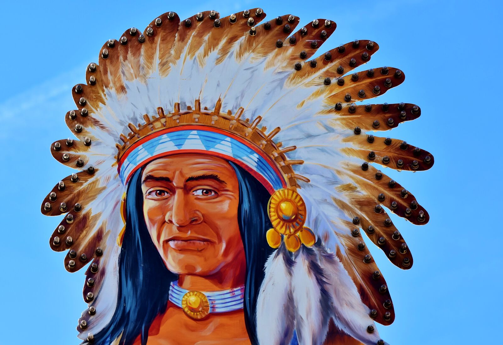 Nikon D7200 sample photo. Indians, chief, feather photography