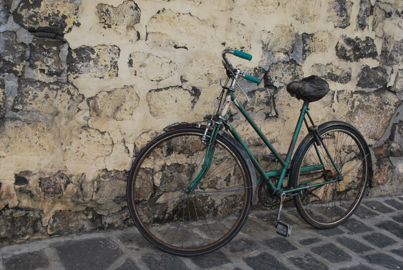 Nikon D60 sample photo. Bicycle, old, green photography