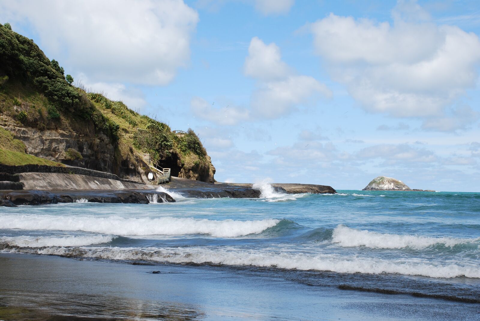Nikon D80 sample photo. Beach, new zealand, sea photography