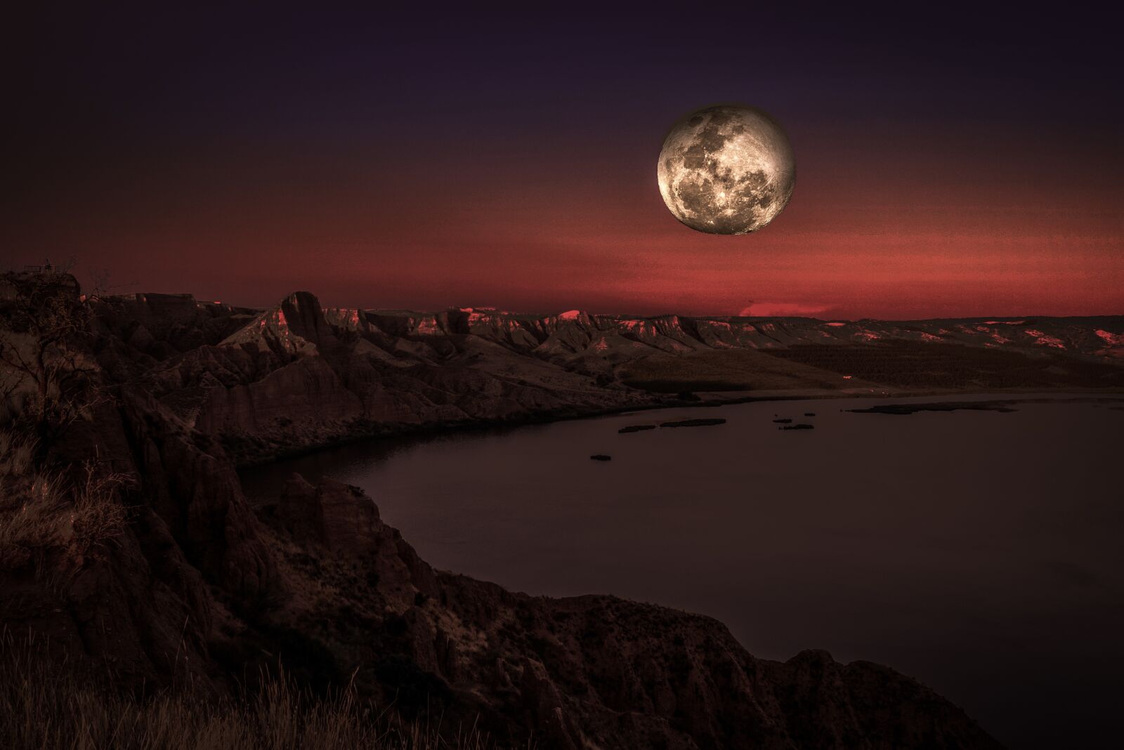 Nikon D3300 sample photo. Moon, landscape, sky photography