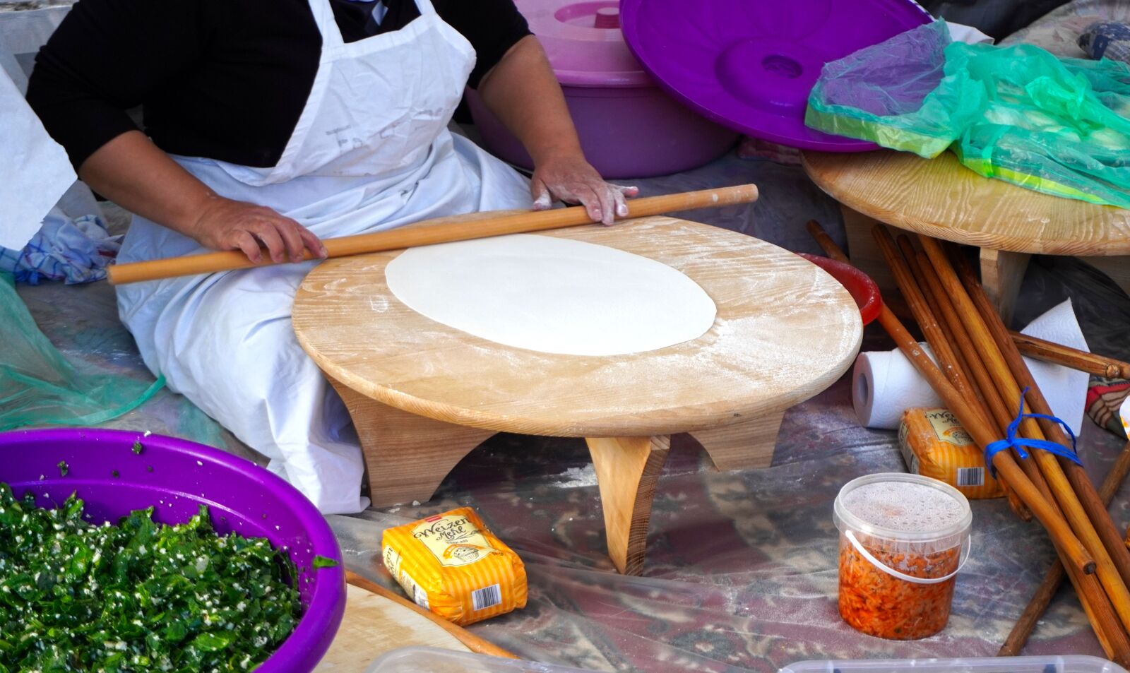 Sony a6400 sample photo. Dough, dough rollers, oklava photography