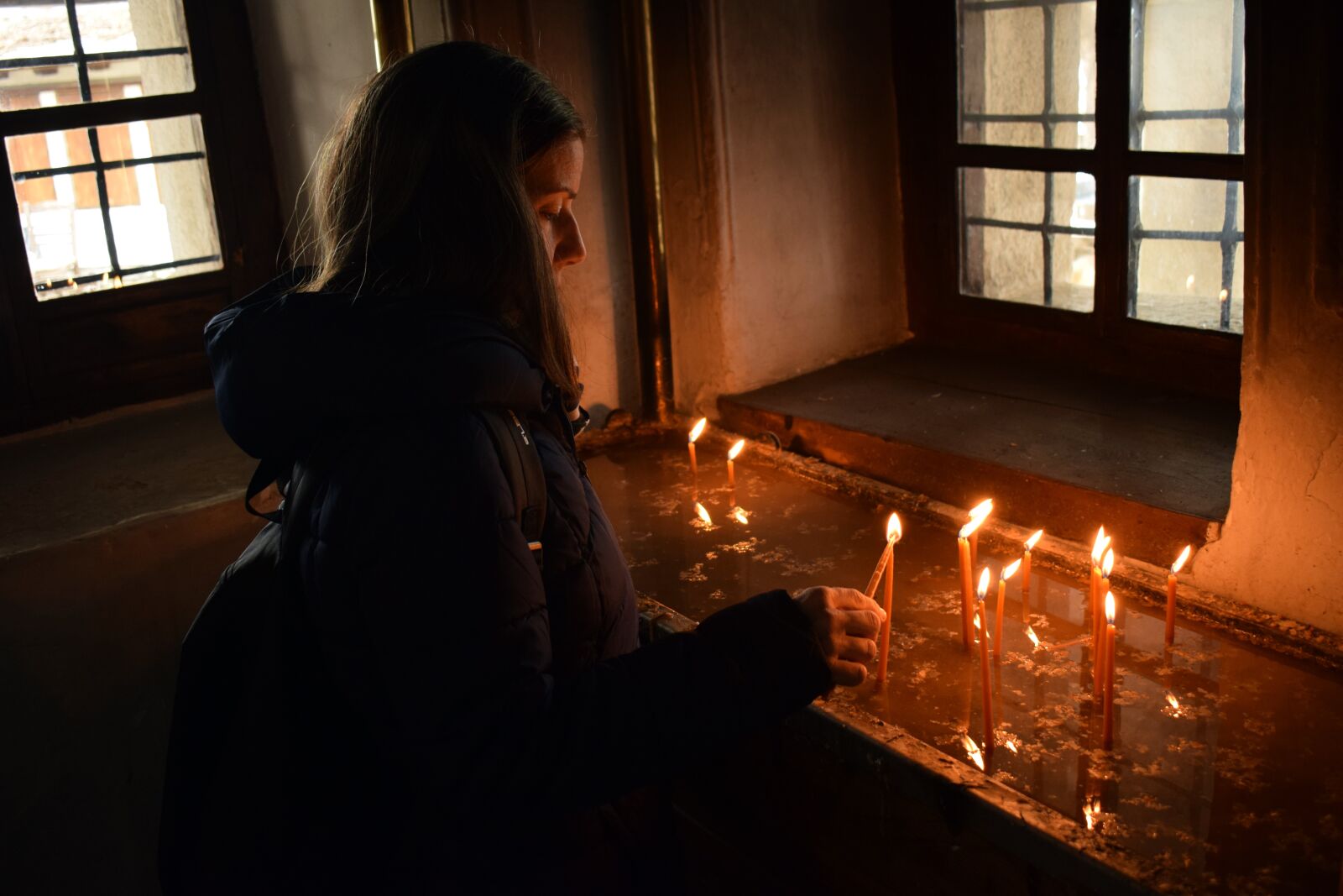 Nikon D3300 sample photo. Woman, church, orthodox photography