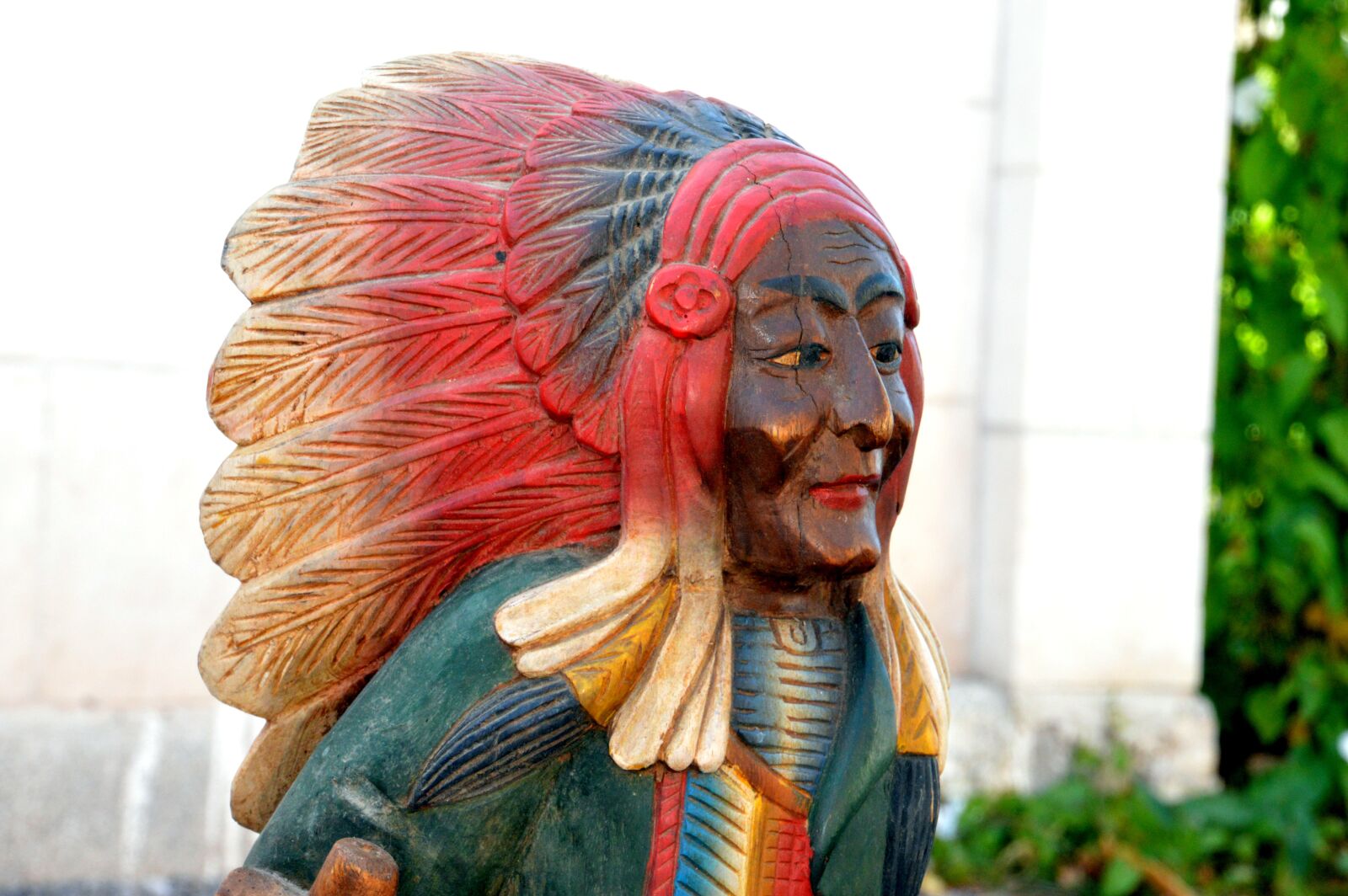 Nikon D3200 sample photo. Wood, statue, indian photography