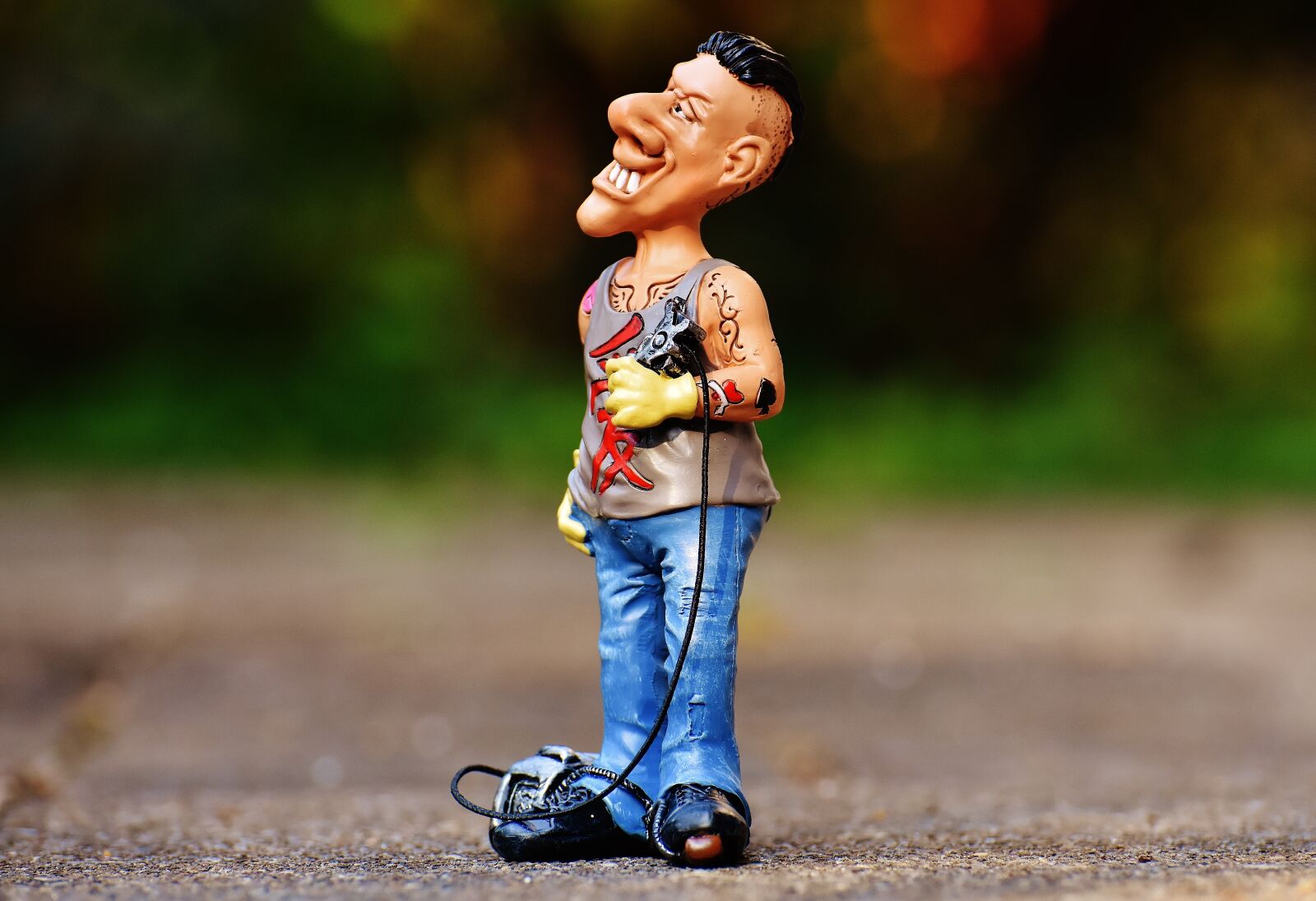 Nikon D7200 sample photo. Tattoo artist, figure, funny photography