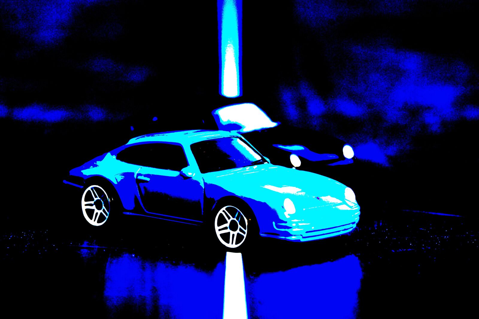 Sony SLT-A77 sample photo. Porsche, carrera, popart photography