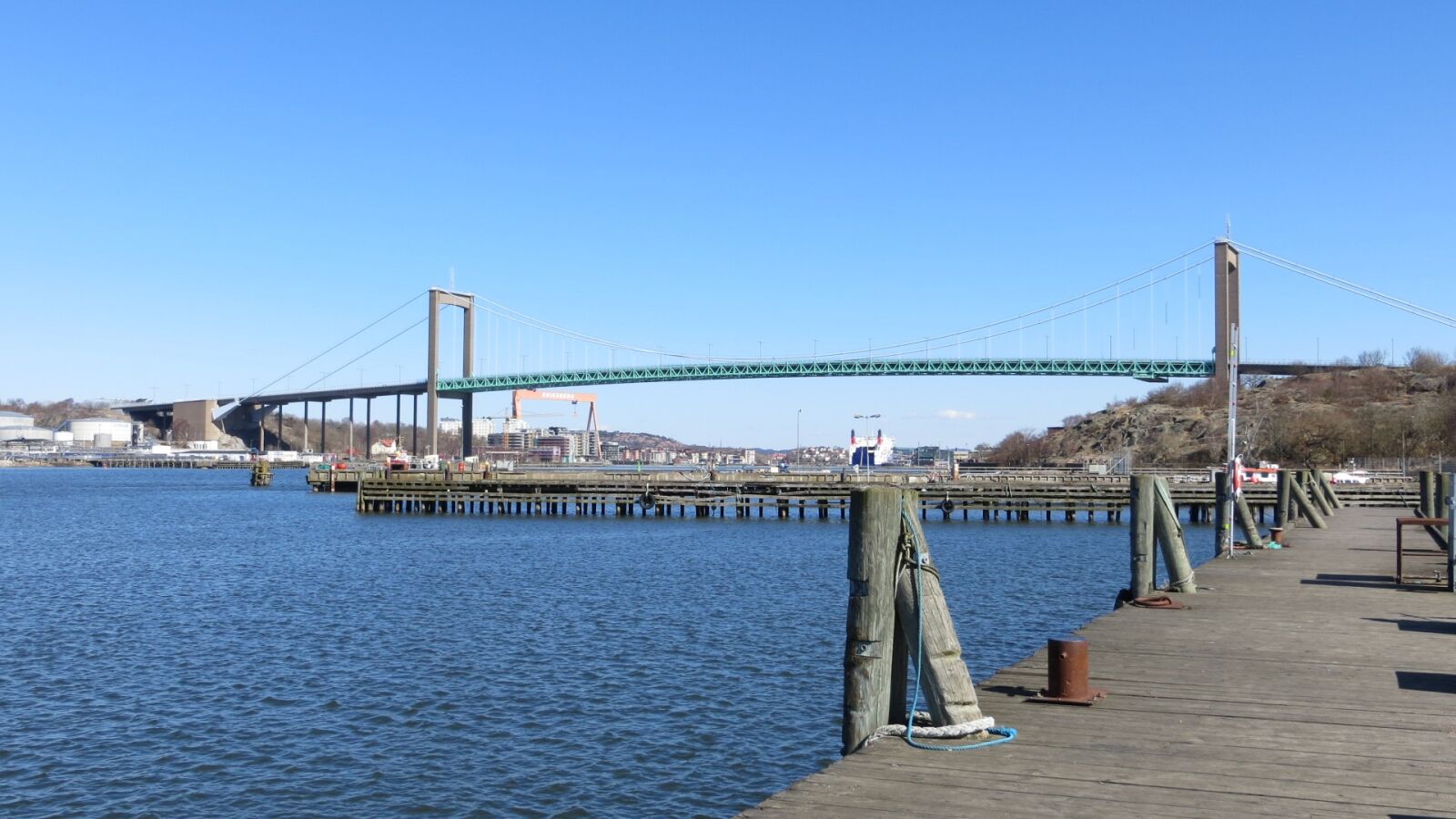 Canon PowerShot SX240 HS sample photo. Gothenburg, älvsborgsbron, suspension bridge photography