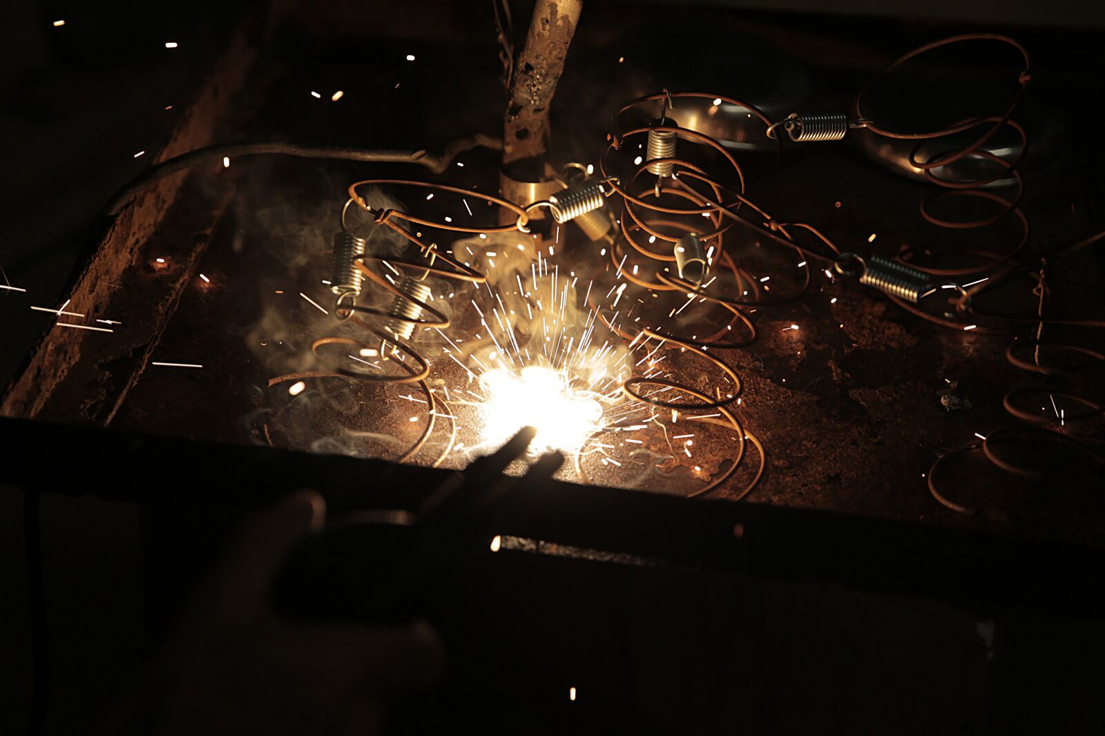 Canon EF 24-70mm F2.8L II USM sample photo. Industrial, welding, fire photography