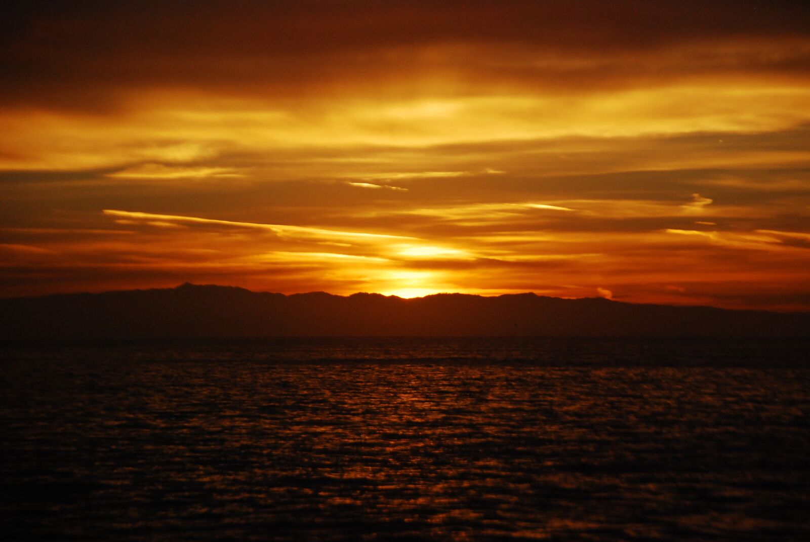 Nikon D80 sample photo. Sunset, sun, water photography