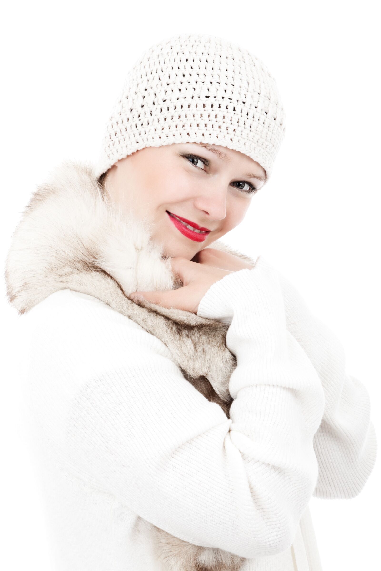 Canon EOS 5D Mark II sample photo. Smiling, woman, wearing, white photography