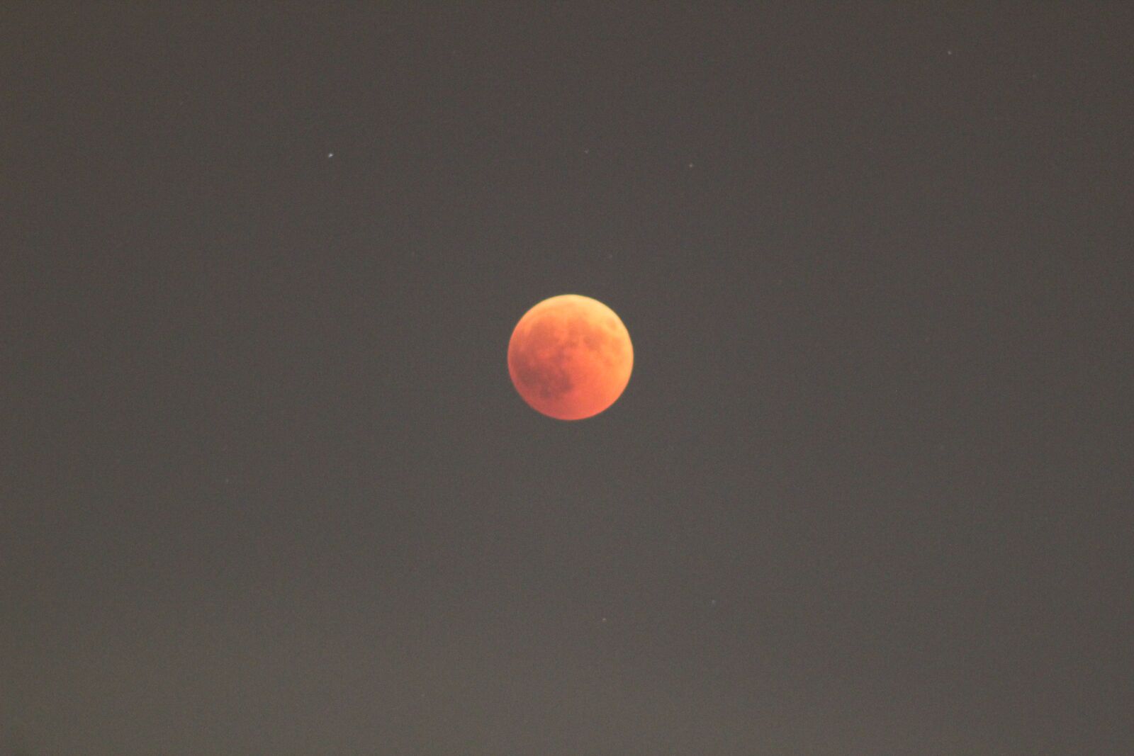 Canon EOS 1200D (EOS Rebel T5 / EOS Kiss X70 / EOS Hi) + Canon EF75-300mm f/4-5.6 sample photo. Eclipse, luna, july 2018 photography