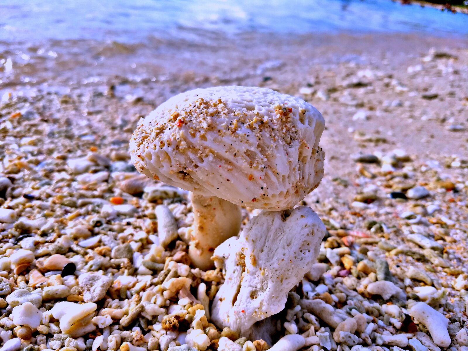 Motorola Moto G (5) Plus sample photo. Rock, pebbles, wave photography