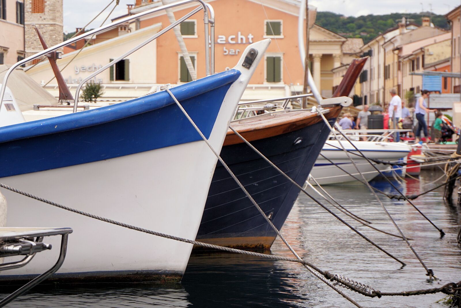 Sony a6000 sample photo. Port, boats, water photography