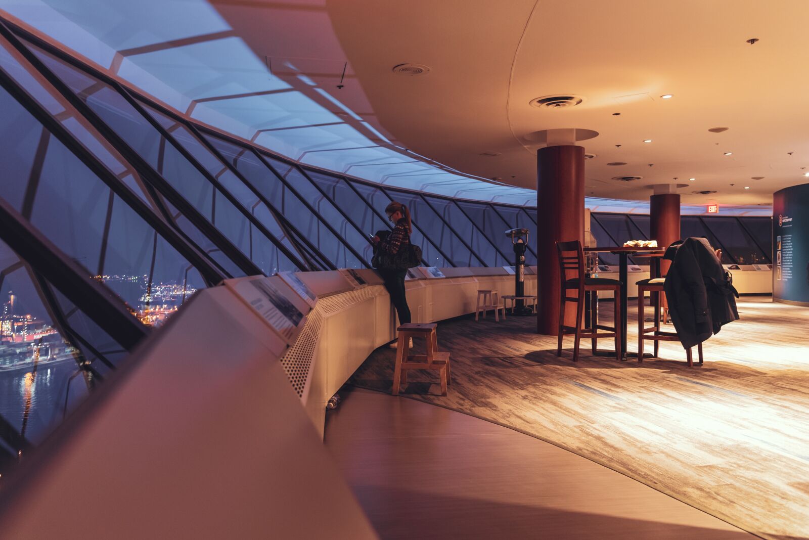 Nikon D750 sample photo. Vancouver lookout, evening, lonely photography