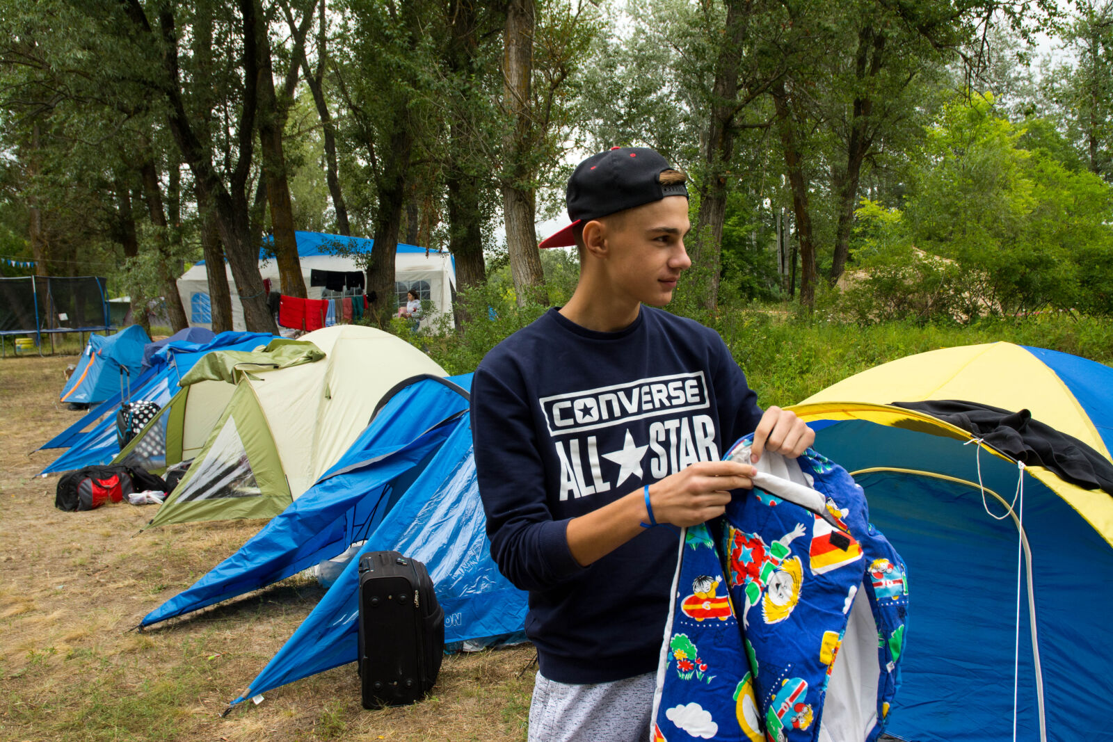 Nikon D7100 sample photo. Camp, dip, forest, pine photography