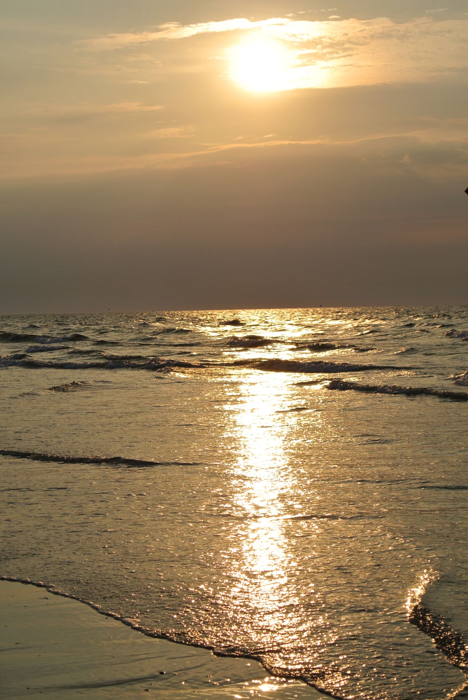 Nikon 1 J2 sample photo. Sunset, beach, sea photography