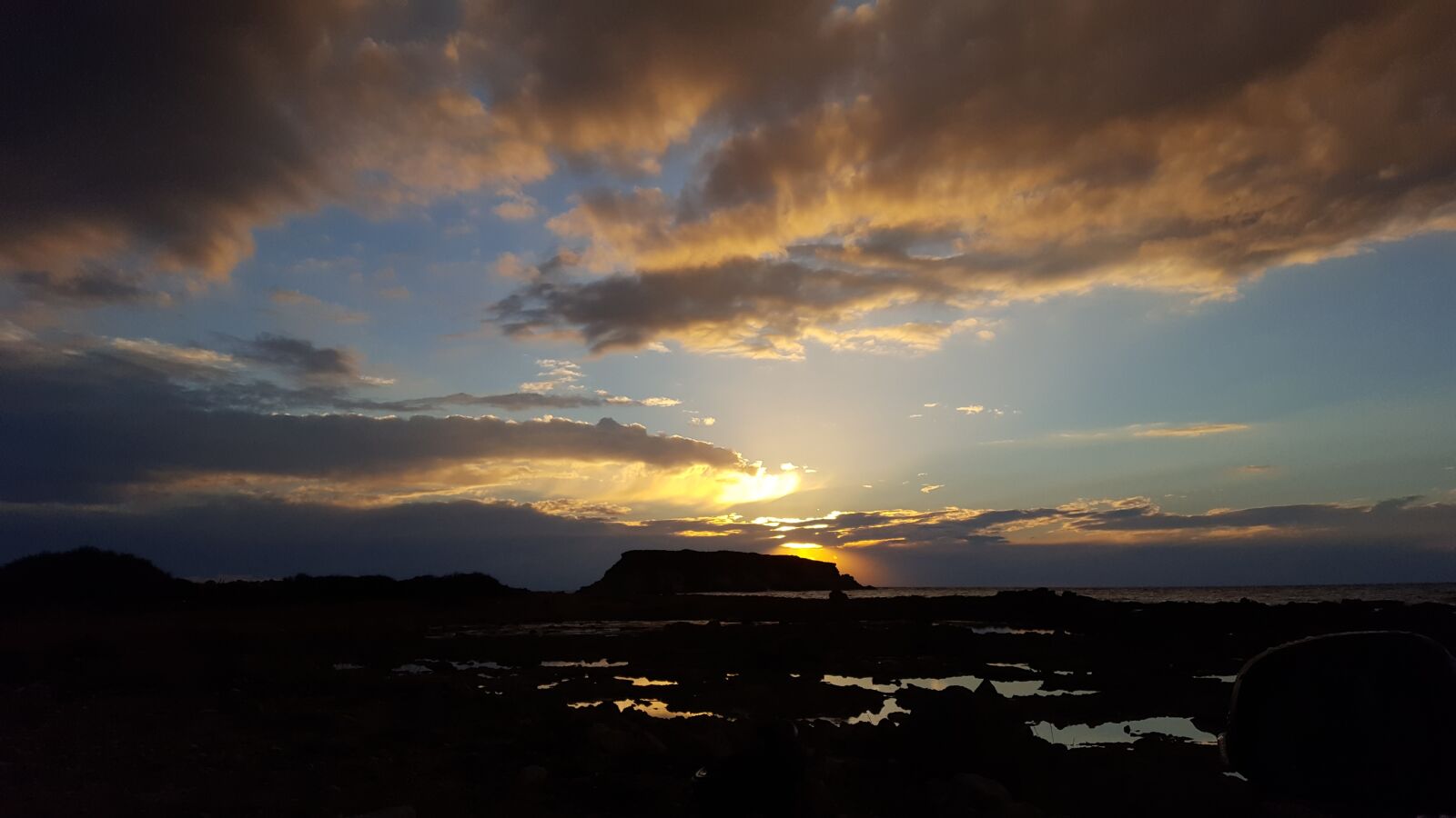 Samsung Galaxy S6 sample photo. Sunset, ocean, sky photography