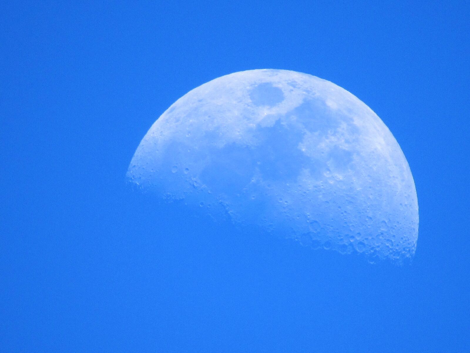 Canon PowerShot SX530 HS sample photo. Half, moon, moon photography