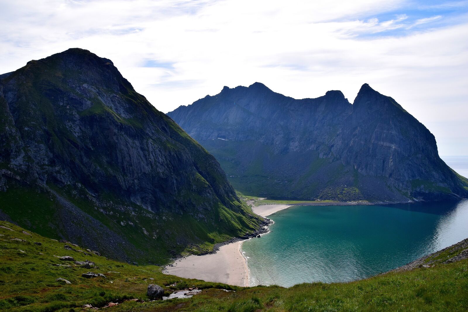 Nikon D5300 sample photo. Lofoten, mountain peaks, scandinavia photography