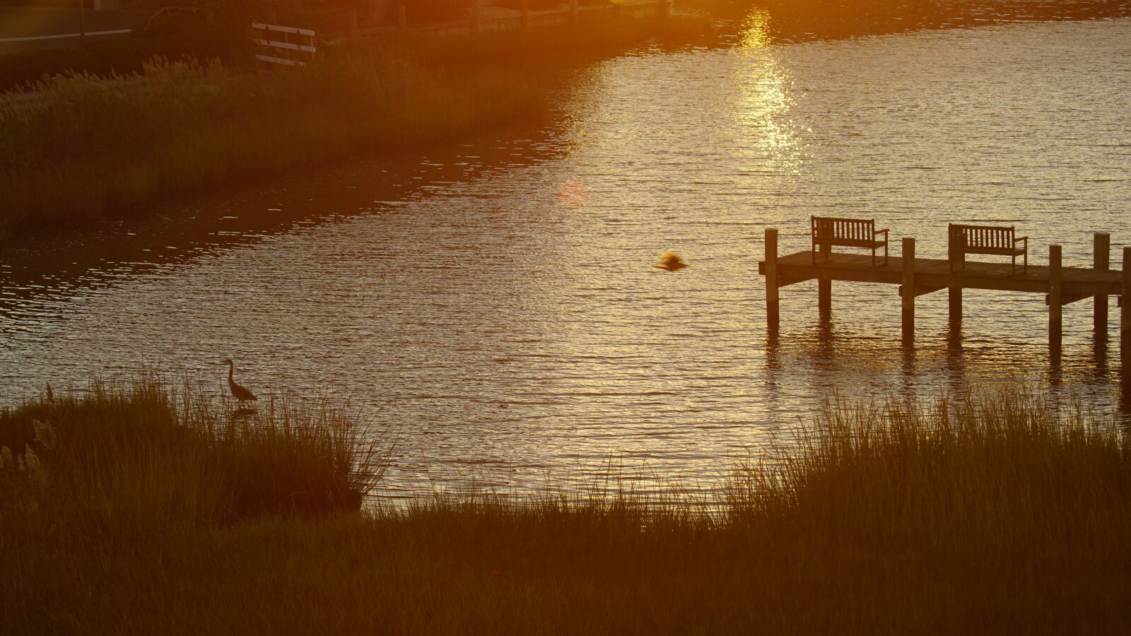Sony ILCA-77M2 sample photo. Sunset, dock, ocean city photography